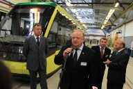The presentation of machine building enterprise «Electrontrans» Joint Ukrainian German venture and the first Ukrainian «Electron» low-floor tram
